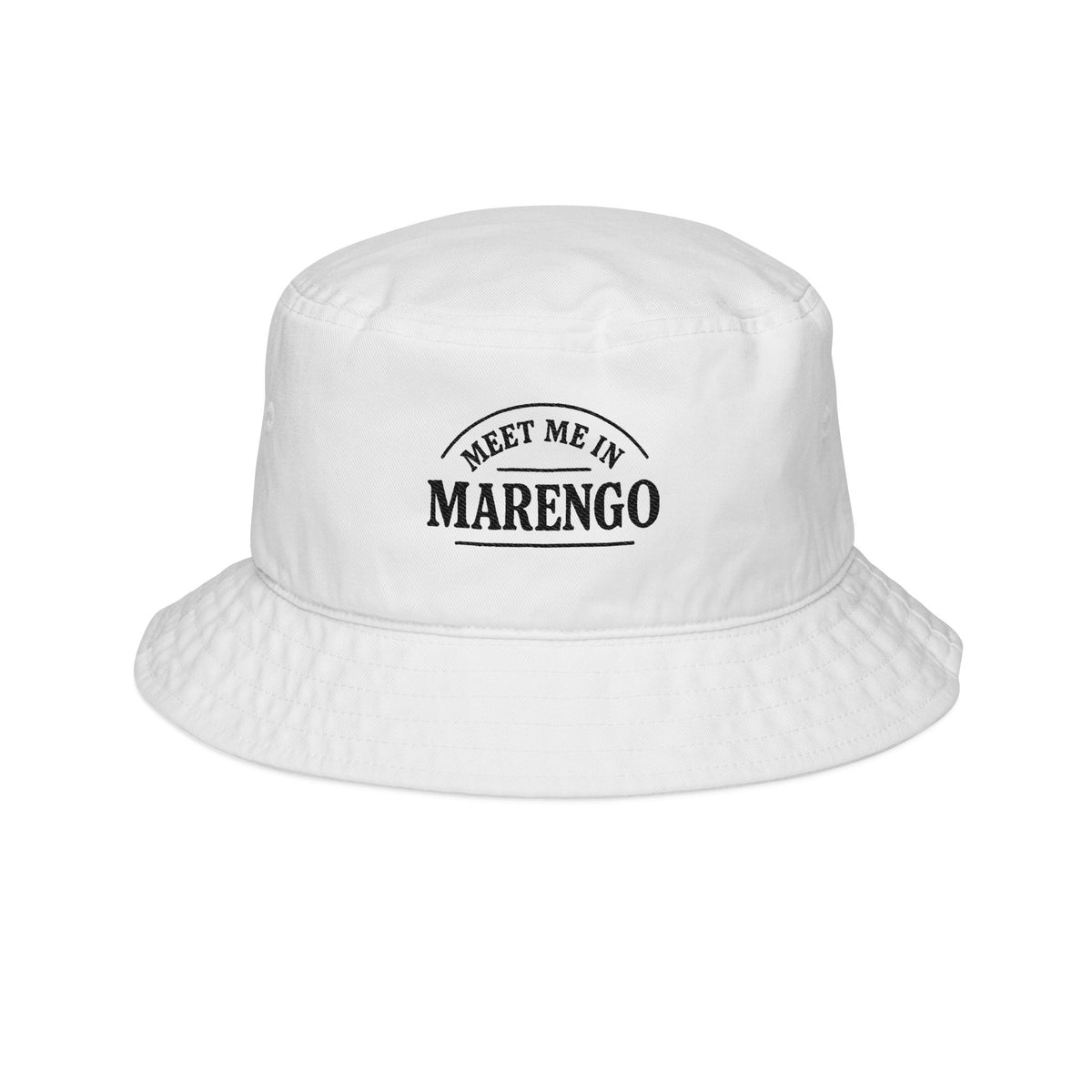 Embroidered Bucket Hat Basic Black Logo