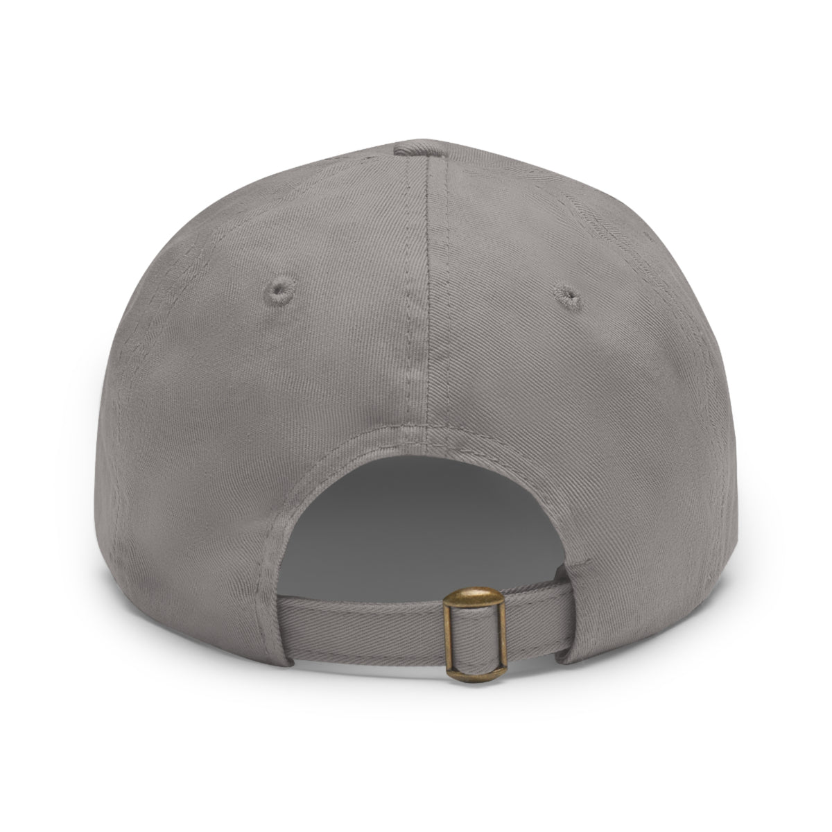 Dad Hat with leather patch- Basic Black Logo