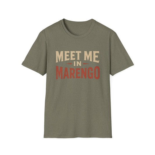 Beige and Rust Front Logo T-Shirt