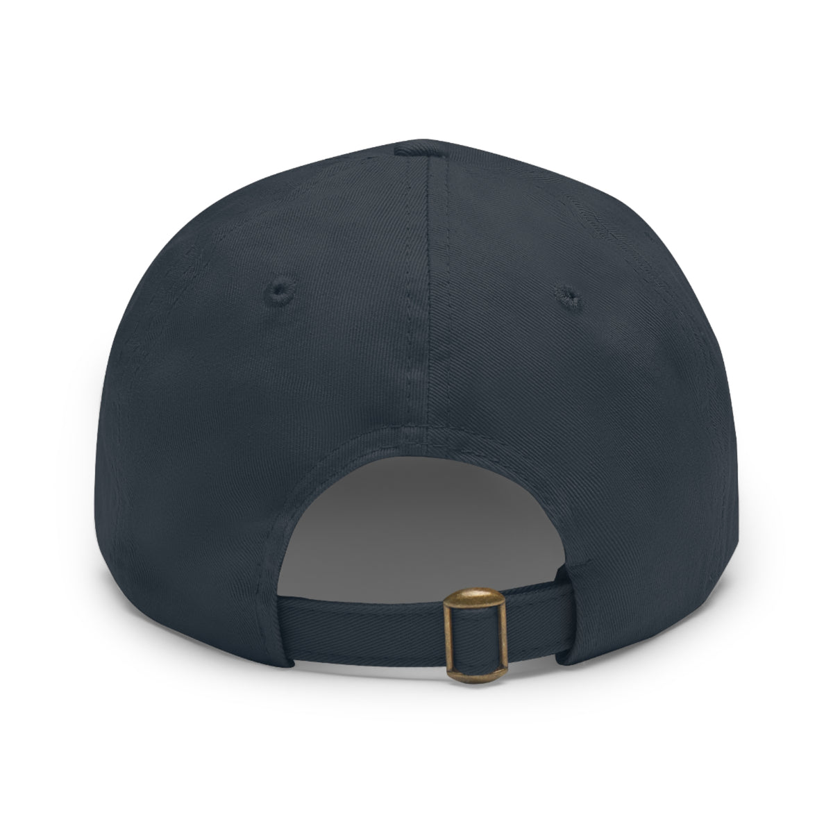 Dad Hat with leather patch- Basic Black Logo
