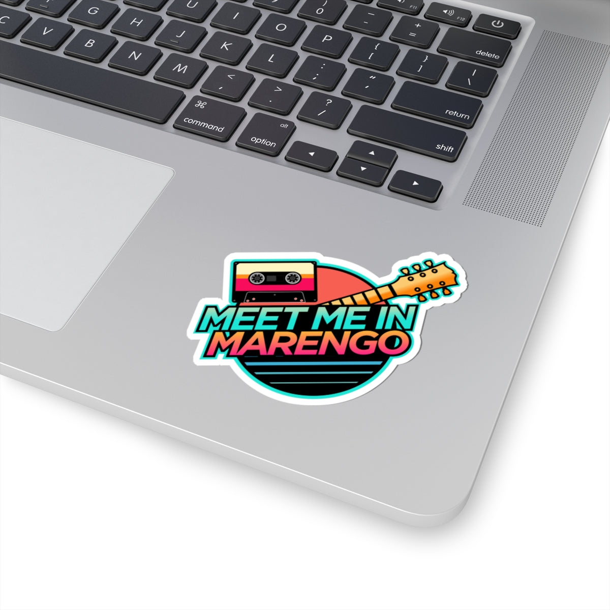 Meet Me In Marengo Retro Vibes Logo Sticker