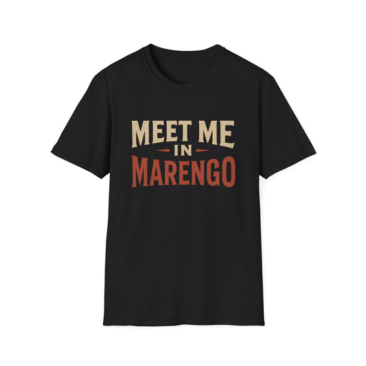 Beige and Rust Front Logo T-Shirt