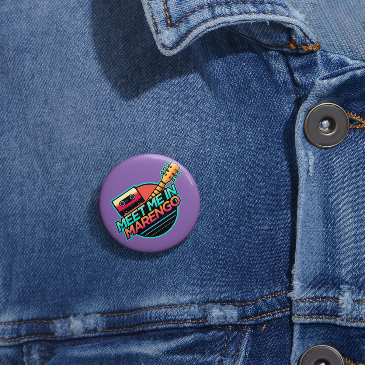 Retro Vibes 1.25" Logo Button