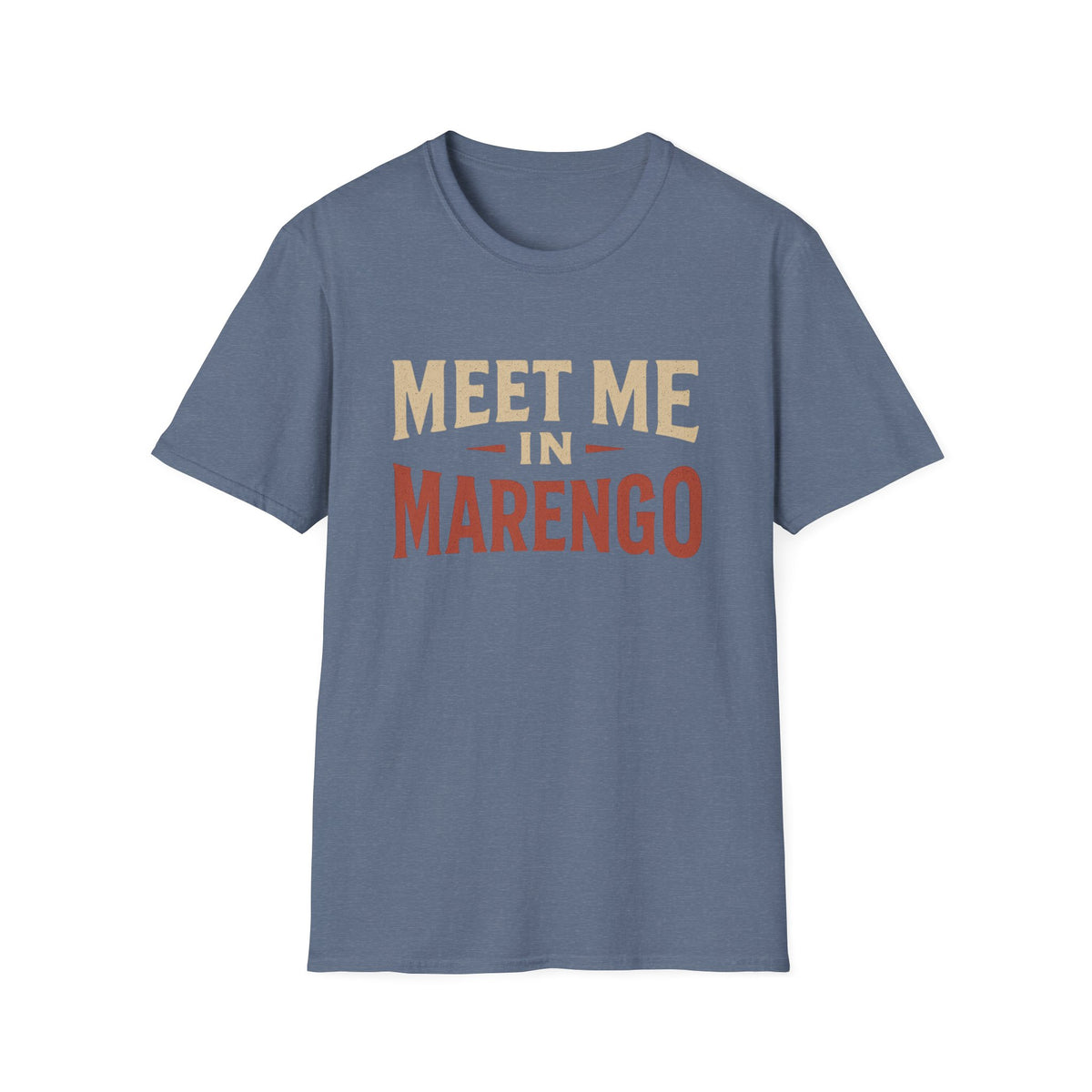 Beige and Rust Front Logo T-Shirt