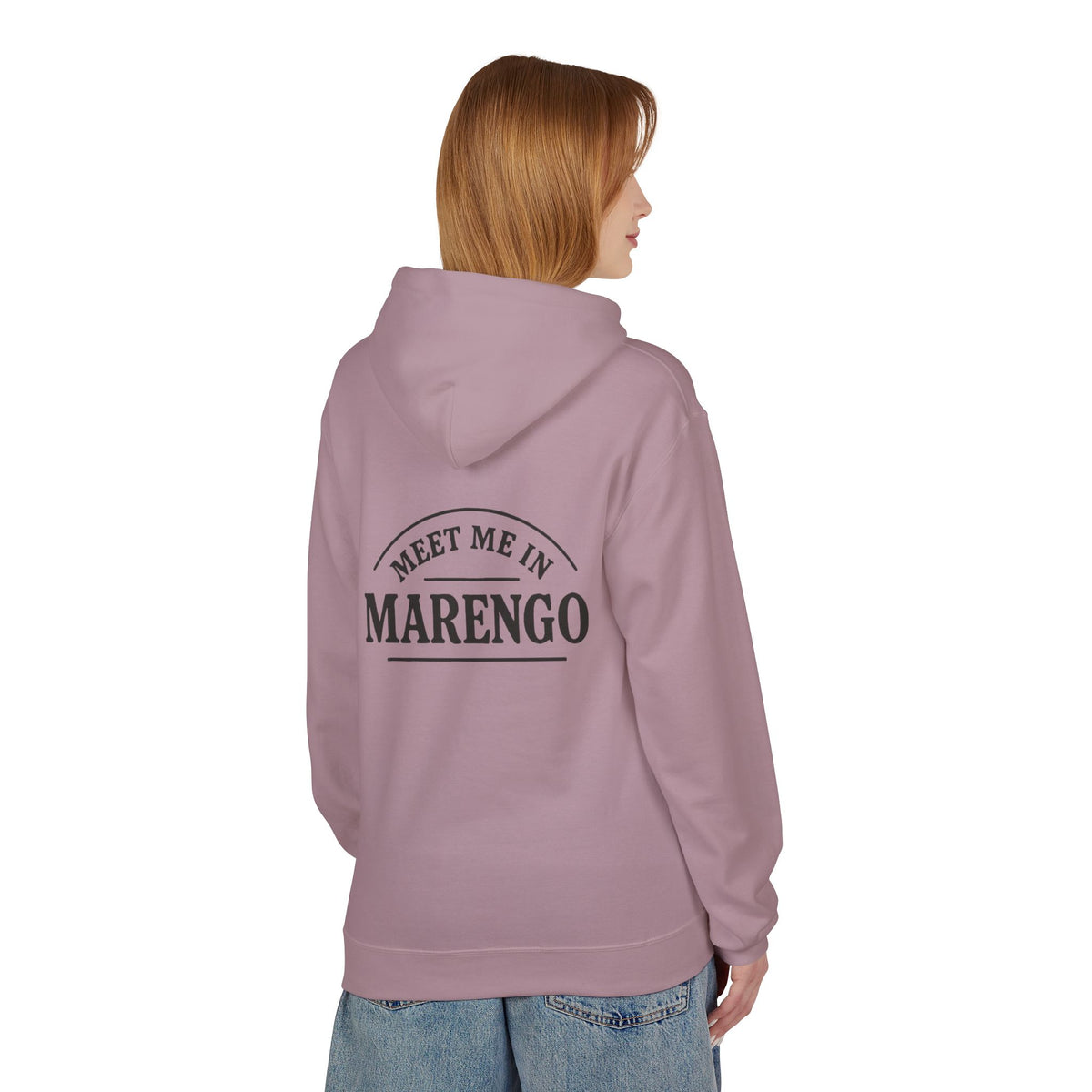 Women's Hoodie with Basic Black Rear Logo