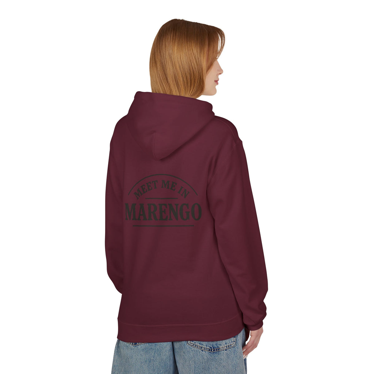 Women's Hoodie with Basic Black Rear Logo